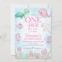 Baleine rose sous la mer Créatures 1er anniversair