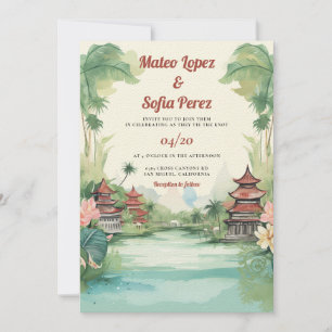 Invitation Bali Indonésie Destination Mariage