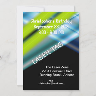 Invitation Balise laser Anniversaire
