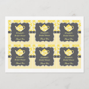 Invitation Balises de préférence de Fête de l'mariée de théiè