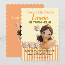 Balle de la petite princesse orange 