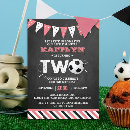Invitation Balle de soccer étoile 2e anniversaire