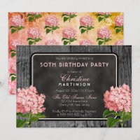 Balle en bois rustique Vintage Floral fête d'anniv