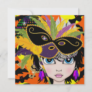 Invitation Balle mascarade / Festival / Fête du costume - SRF