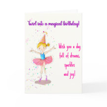 Ballerina anniversaire pour une fille spéciale