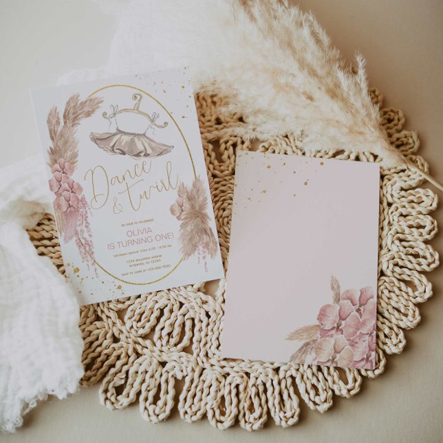 Invitation Ballerina Tutu fête d'anniversaire (Créateur téléchargé)