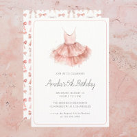 Ballerina Tutu mignonne Rose blush Girl 5e anniver