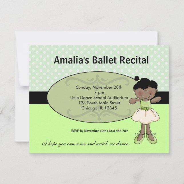 Invitation Ballerine (Devant)