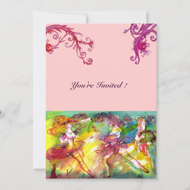 Invitation BALLET DE CARNAVAL / Mascarade Vénitienne, Musique (Devant)