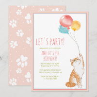 Ballons chats chats mignons | Fun Rose Girls Anniv