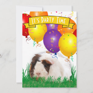 Invitation Ballons de fête d'anniversaire pour enfants de 3 a