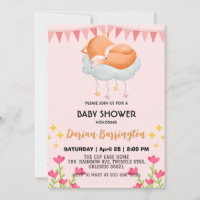 Ballons de fleurs de renard rouge mignon baby show