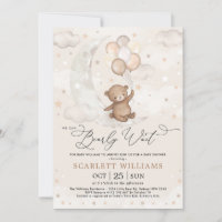 Ballons de lune d'ours en peluche mignons Baby sho