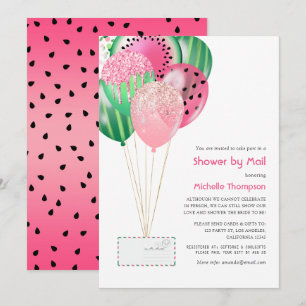 Invitation Ballons d'été pour bébé ou mariage par la poste