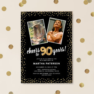 Invitation Ballons d'or 2 Photo 90e anniversaire