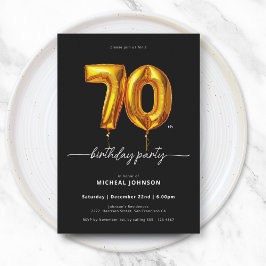 Invitation Ballons d'or noir 70e anniversaire