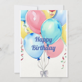 Invitation Ballons festifs 