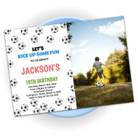 Ballons Noir Blanc Football Anniversaire Avec Phot