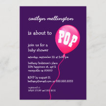 Ballons rose mignonne Baby shower A03