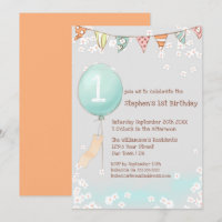 Balloon Baby Boy 1er anniversaire