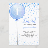 Balloon Baby Boy 1er Anniversaire Premier Confetti