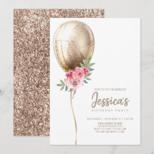 Balloon de luxe Parties scintillant beige Annivers
