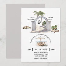 Balnéaire vintage Palm Tree Boho Beach Mariage