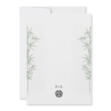 Bamboo Love Double Happiness Mariage Chinois