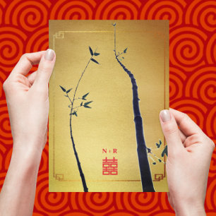 Invitation ©Bamboo Love/ Red Gold Mariage chinois