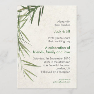 Invitation Bambou 5x7