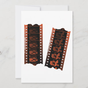 Invitation Bande de pellicule 35mm vintage