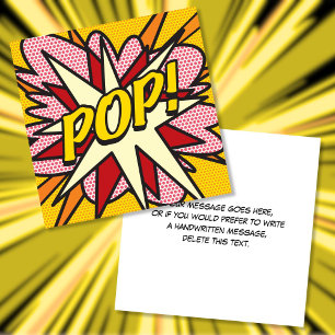 Invitation Bande dessinée POP de couleur amusante moderne