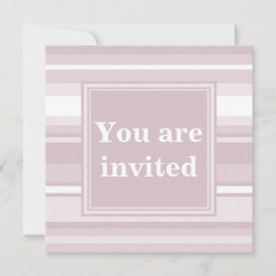 Invitation Bandes de quartz roses monogrammes