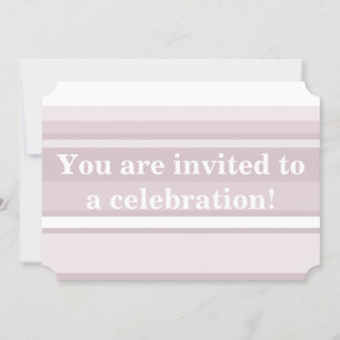 Invitation Bandes de quartz roses monogrammes
