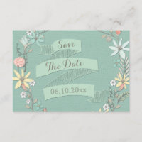 Bannière Baby shower Floral Wreath Enregistrer la