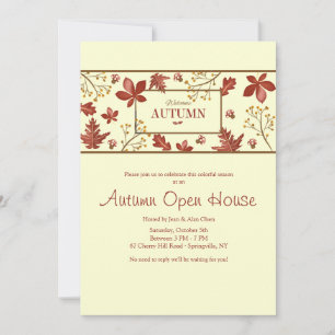 Invitation Bannière Bienvenue Automne