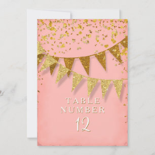 Invitation Bannière moderne Pennant avec confettis scintillan
