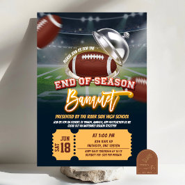 Invitation Banquet de fin de saison de football américain