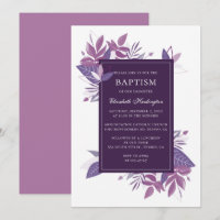 Baptême de feuillage violet. Plum violet botanique