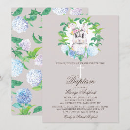 Invitation Baptême de Pâques neutre pour le genre
