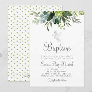Invitation Baptême de verdure
