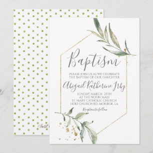 Invitation Baptême de verdure