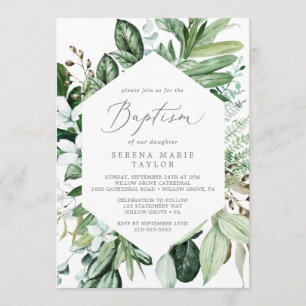 Invitation Baptême de verdure des bois
