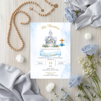 Invitation Baptême Espagnol Garçon