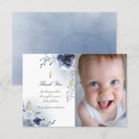 Baptême merci rose bleu