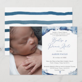 Invitation Baptême Nautique 1er Anniversaire Bautismo Hispani