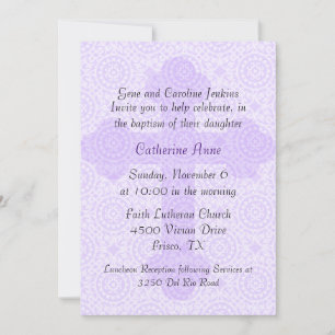 Invitation Baptême Personnalisée De La Croix De Pu