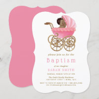 Baptême rose Baptême rose Bébé mignon Pram
