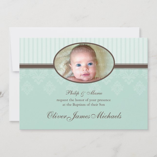 Invitation BAPTISM INVITES : blessed 1L (Devant)