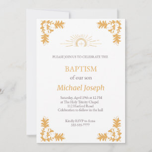 INVITATION BAPTISME CHRÉTIENNE